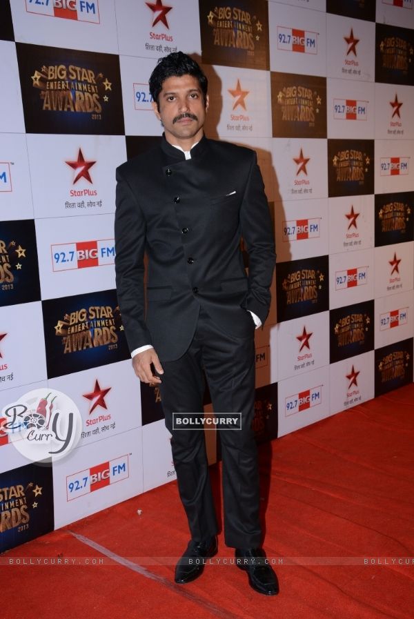 Farhan Akhtar at the 4th BIG Star Entertainment Awards