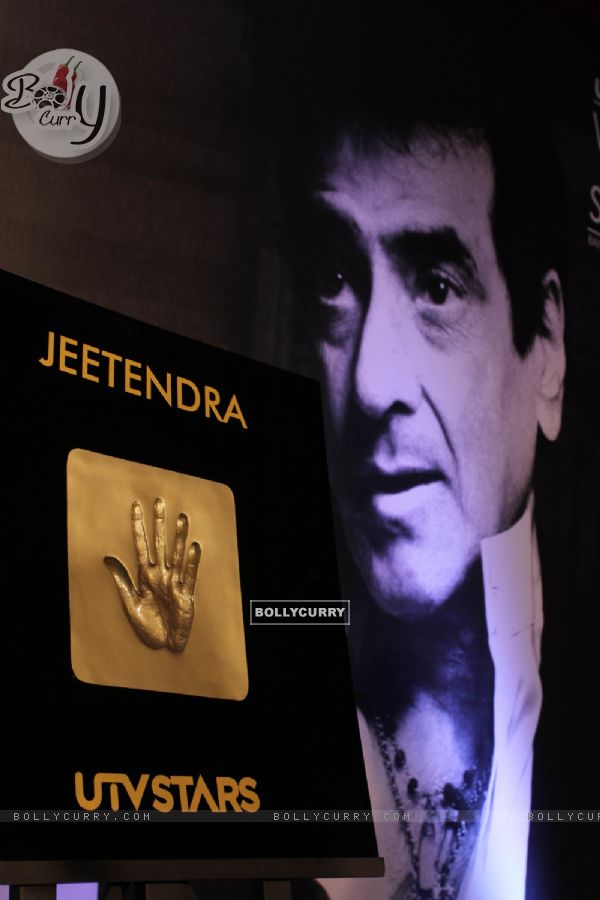 Jeetendra's hand impression tile launch