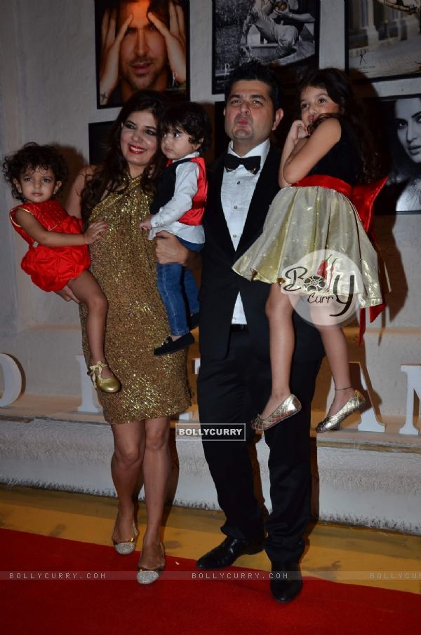 Dabboo Ratnani with his family at the Calendar launch