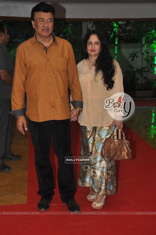 Anu Malik with his wife at Rouble Nagi's Art Foundation Event