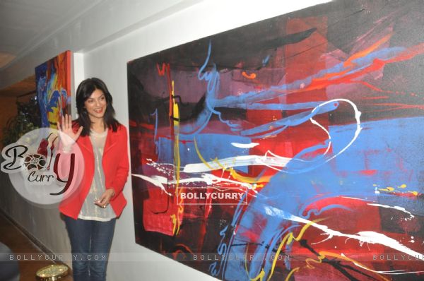 Sushmita Sen was seen at the Rouble Nagi's Art Foundation Event
