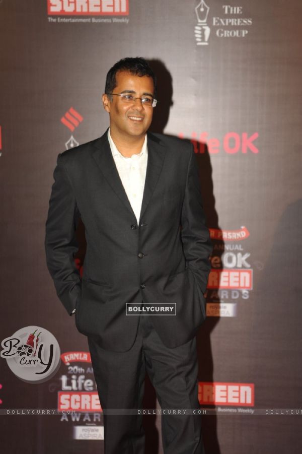 Chetan Bhagat was at the 20th Annual Life OK Screen Awards