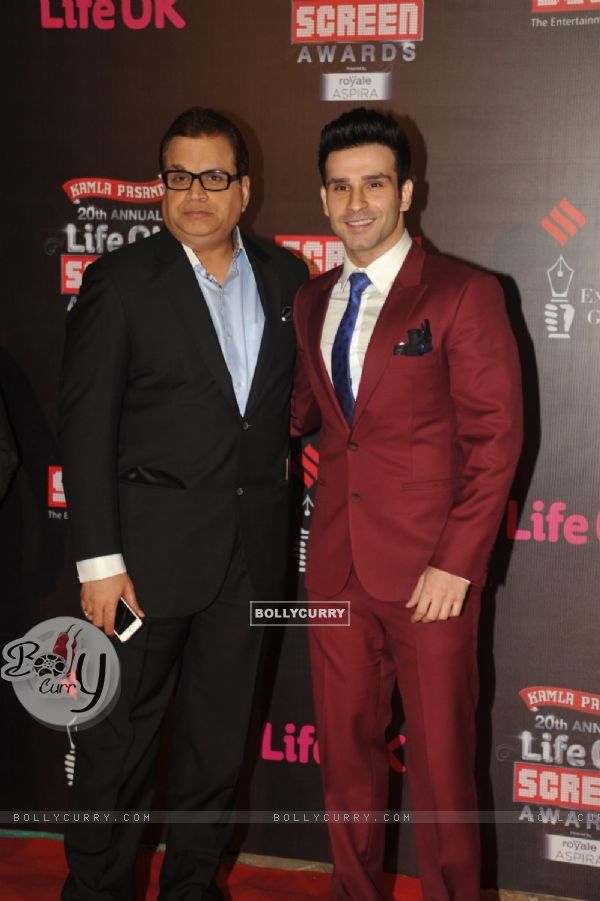 Ramesh Taurani and Girish Kumar was at the 20th Annual Life OK Screen Awards