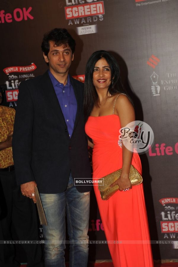 Shibani Kashyap was seen at the 20th Annual Life OK Screen Awards