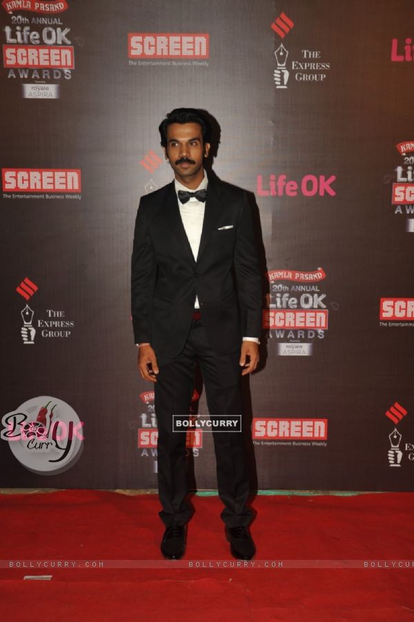 Rajkummar Rao was at the 20th Annual Life OK Screen Awards