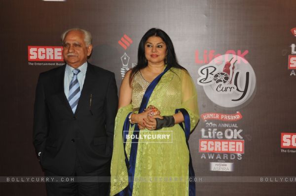 Ramesh Sippy and Kiran Juneja at the 20th Annual Life OK Screen Awards
