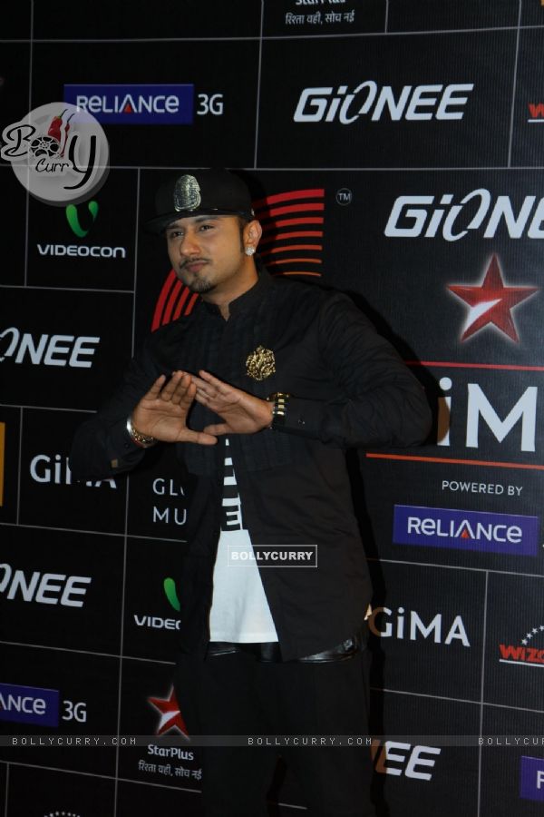 Honey Singh was seen at Gima Awards 2013