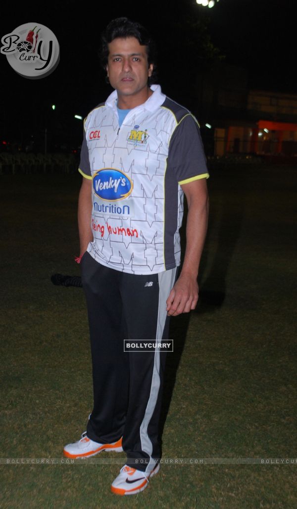 Armaan Kohli at Celebrity Cricket League friendly match