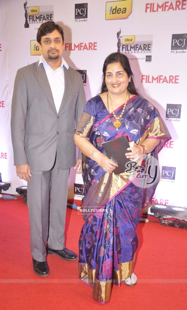 Anuradha Paudwal was at the 59th Idea Filmfare Awards 2013