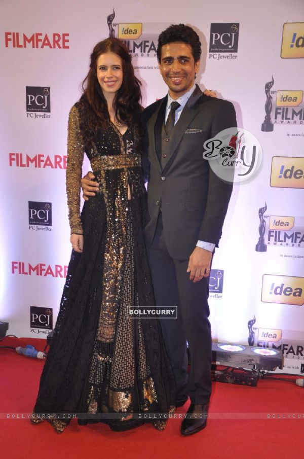 Kalki Koechlin and Gulshan Devaiah were seen at the 59th Idea Filmfare Awards 2013