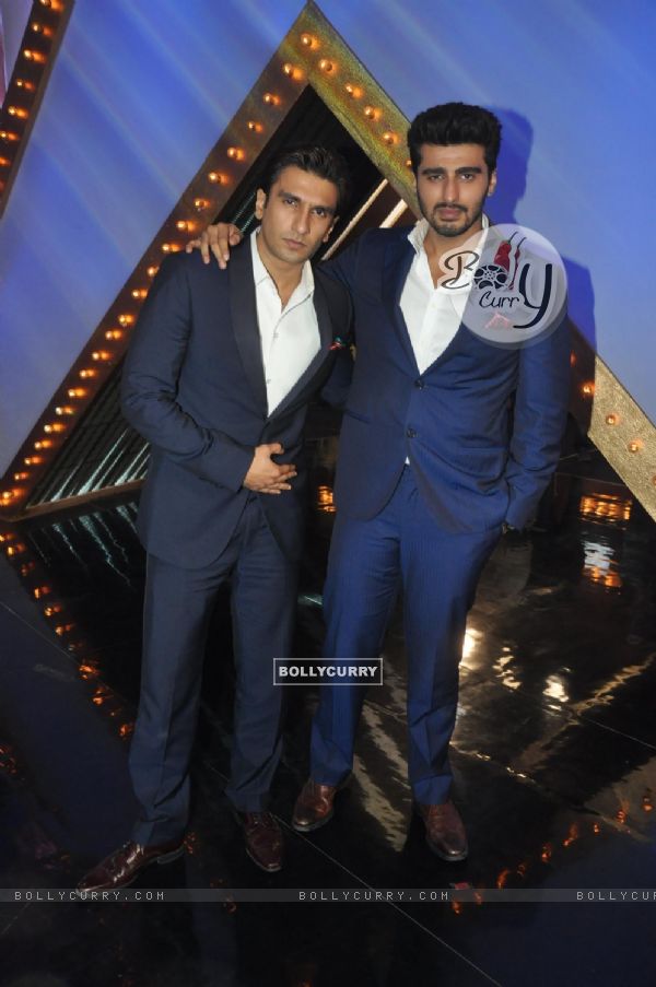 Ranveer and Arjun pose for a click