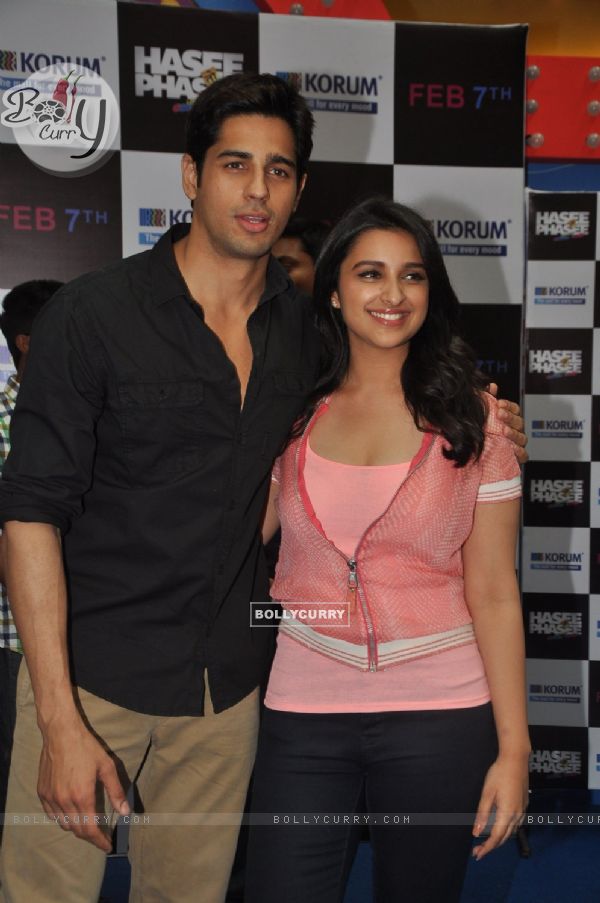 Sidharth Malhotra and Parineeti Chopra at the Promotions of Hasee Toh Phasee