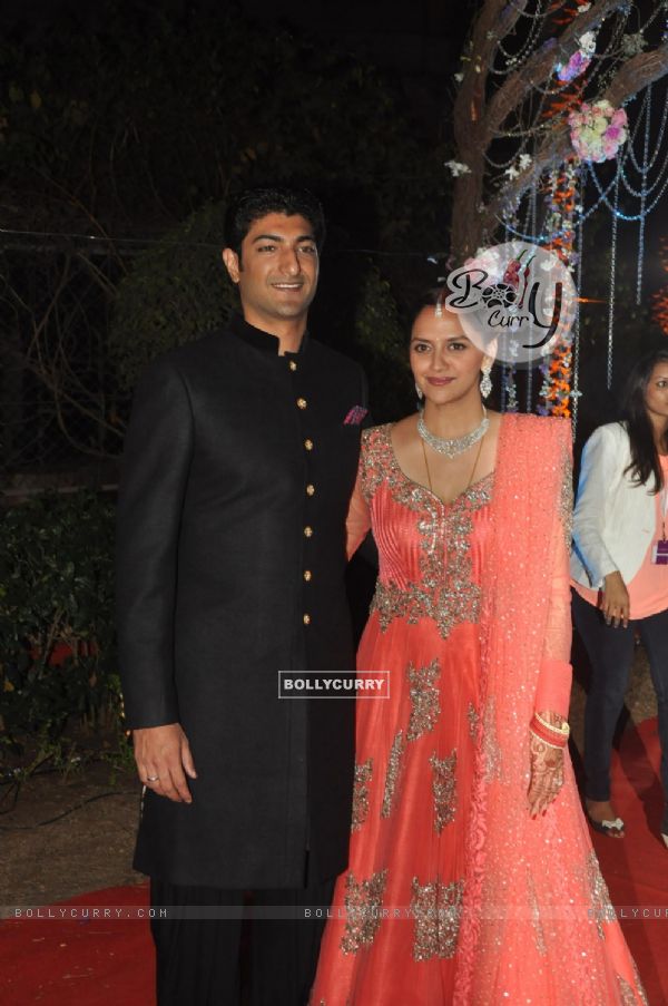 Ahana Deol & Vaibhav Vora at their reception party