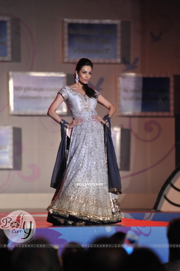 Malaika Arora Khan walks the ramp at the Save & Empower The Girl Child event