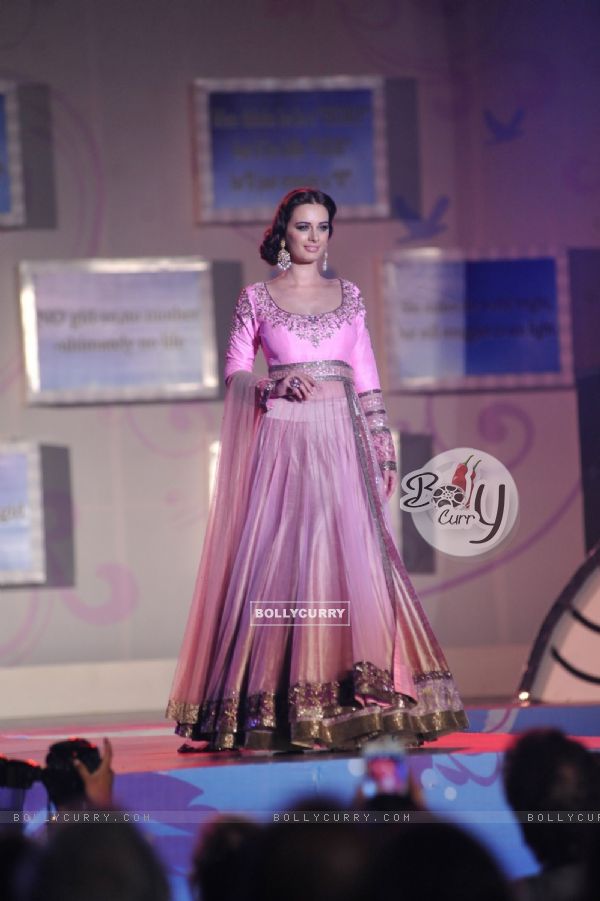 Evelyn Sharma walks the ramp at the Save & Empower The Girl Child event