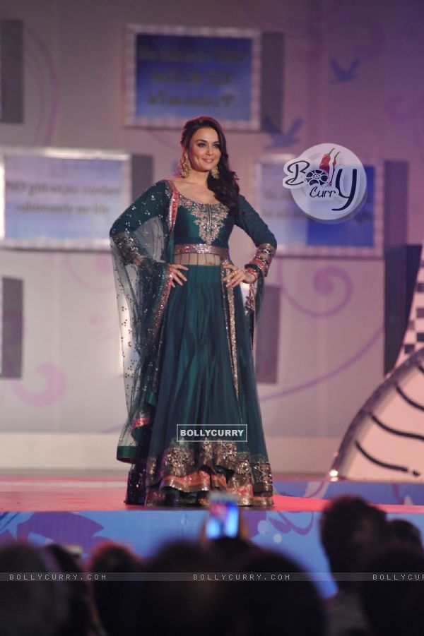 Preity Zinta walks the ramp at the Save & Empower The Girl Child event
