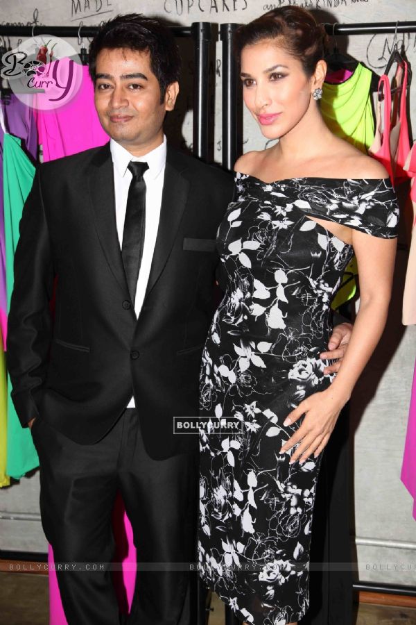 Harsh Gupta with Sophie Chowdhary at the launch
