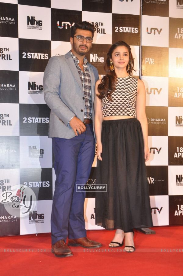 Arjun Kapoor and Alia Bhatt were at the Trailer launch of 2 States (313409)