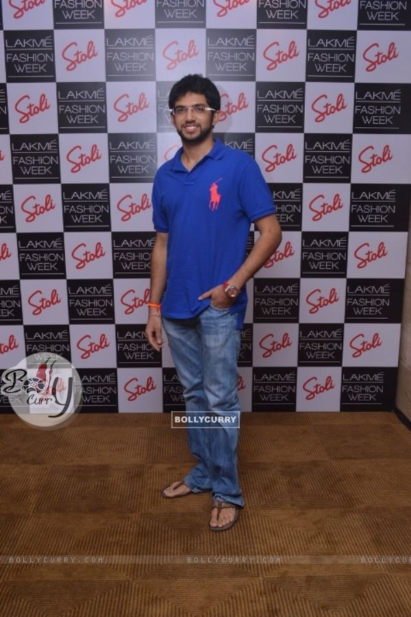 Aditya Thackeray at Lakme Fashion Week Summer Resort 2014 Day 2