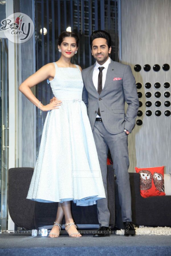 Ayushmann and Sonam at the interview conducted for YRF's next Marketing Executive (314641)