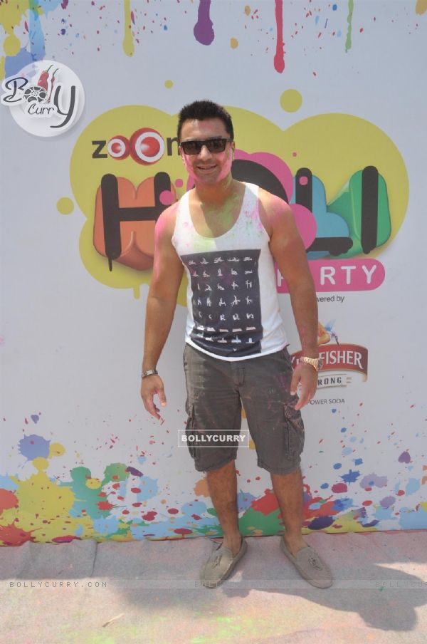 Ejaz Khan at the Zoom Holi Party