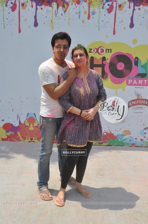 Juhi and Sachin were at the Zoom Holi Party