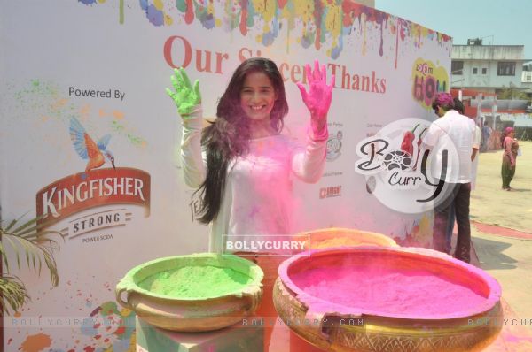 Poonam Pandey at the Zoom Holi Party