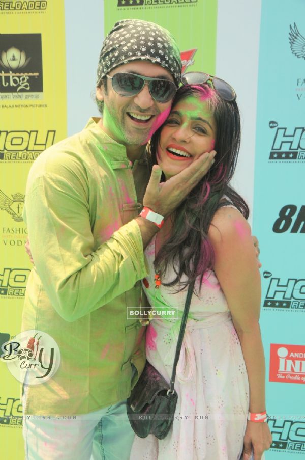 Shibani Kashyap at the +91 Holi Reloaded, A Dance Music Holi