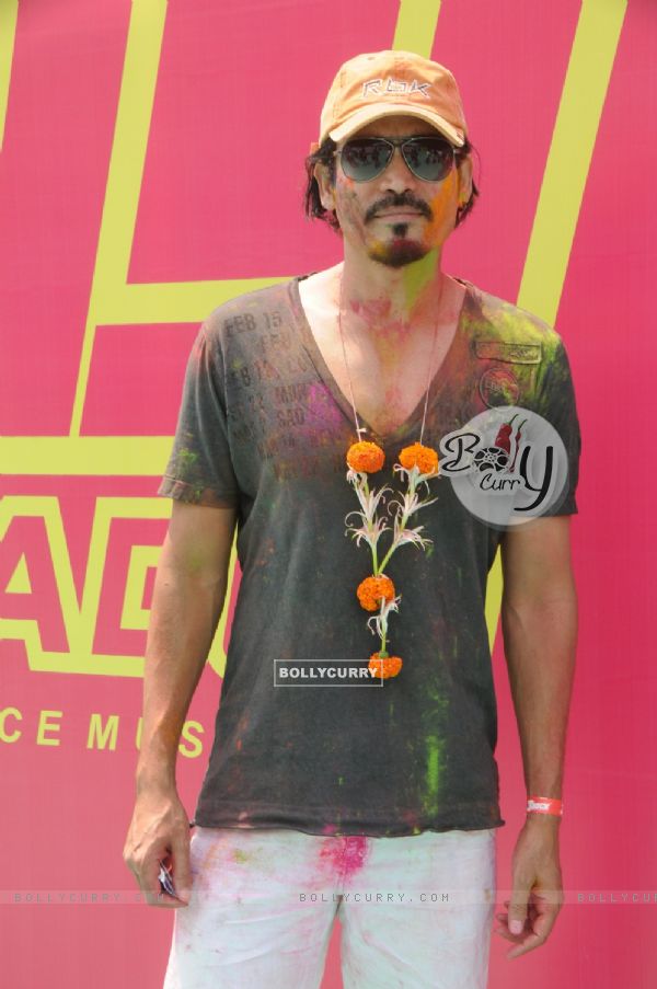 Shawar Ali was at the +91 Holi Reloaded, A Dance Music Holi