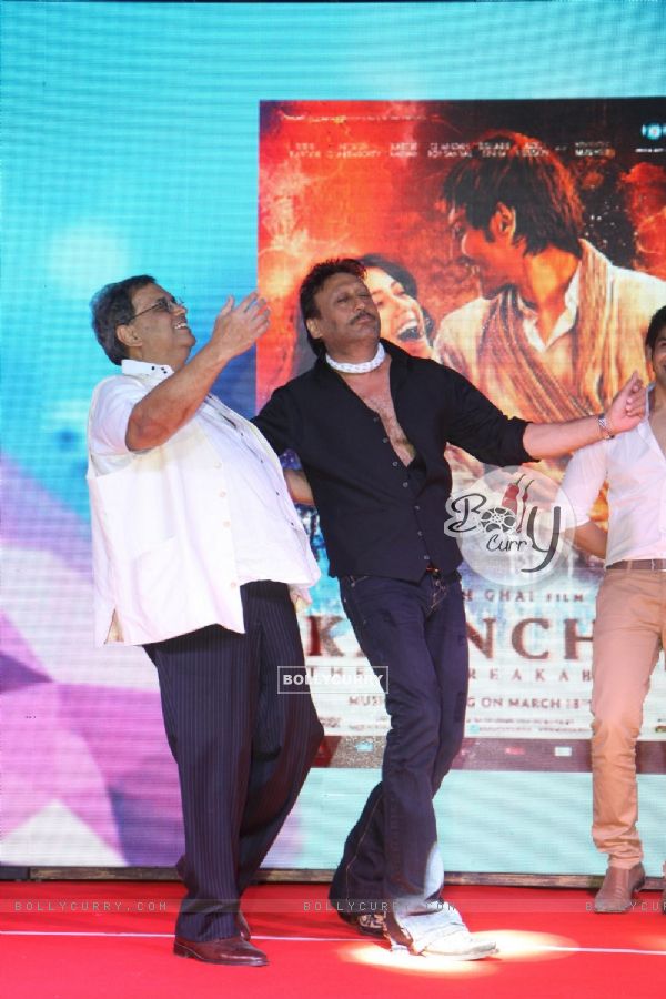 Subhash Ghai and Jackie Shroff dance at the Music Launch of 'Kaanchi'