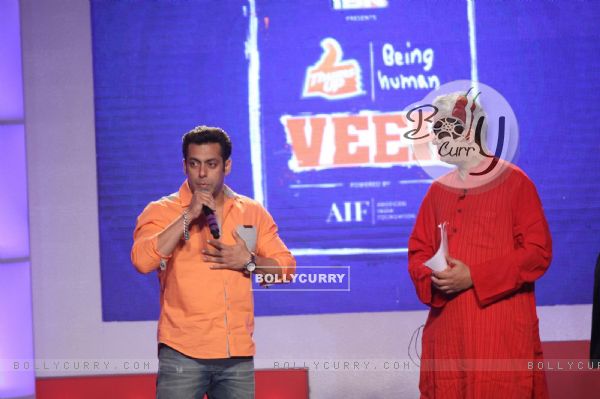 Salman Khan at the Campaign for 'VEER'