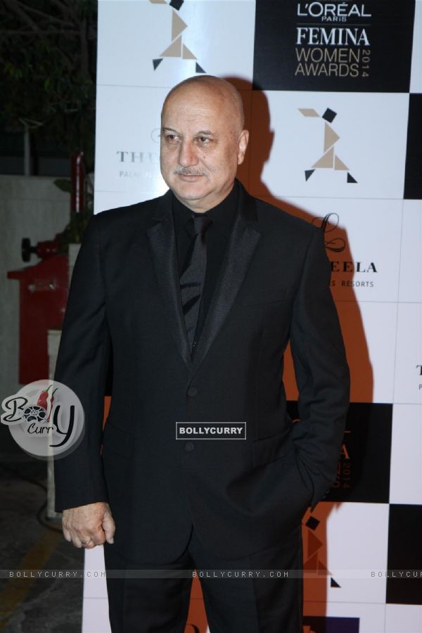 Anupam Kher was seen at the L'Oreal Paris Femina Women Awards 2014