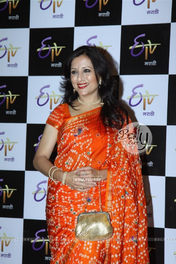 Kishori Shahane was at ETV Marathi's Grand Gudip Padwa