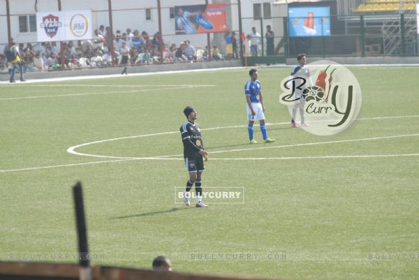 Ranbir Kapoor plays at the Celebrity Football Match