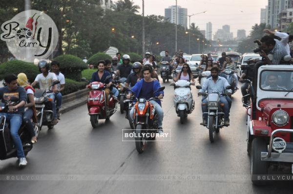 Varun Dhawan at the Bike rally to promote Main Tera Hero (316201)