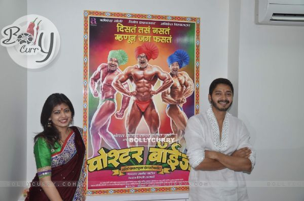 Shreyas and Deepti Talpade at the Opening of Affluence Movies Private Ltd. office