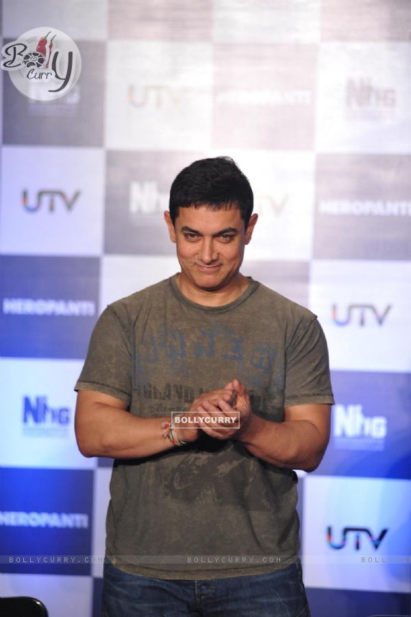 Aamir Khan at the Trailer launch of Heropanthi (316468)