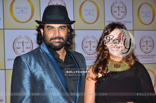 R. Madhavan and his wife were seen at the Launch of 'The Golden Era in India'