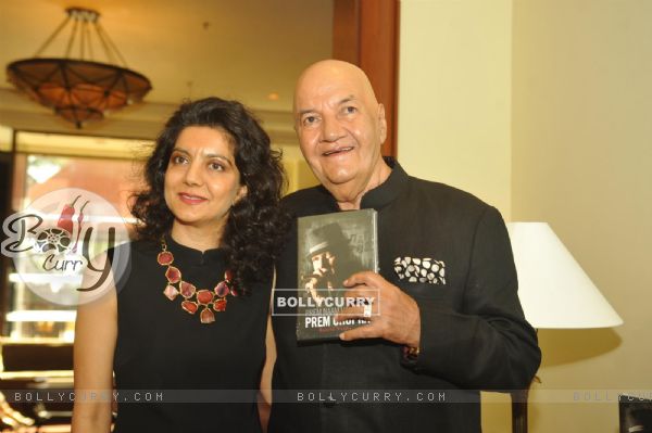 Prem Chopra with his daughter at the Book launch of 'Prem Naam Hai Mera'