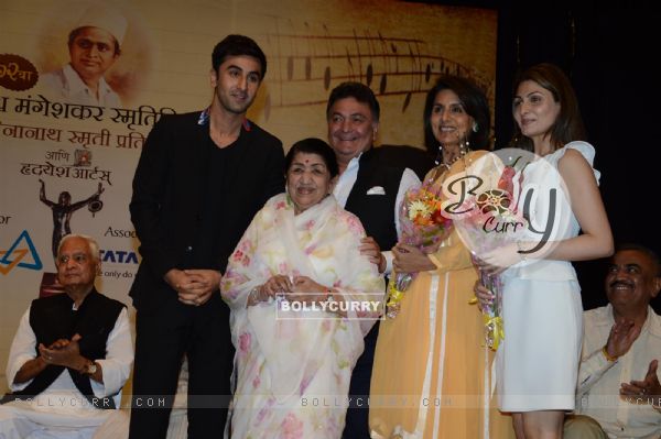 The Kapoor family at the 72nd Master Deenanath Mangeshkar Awards