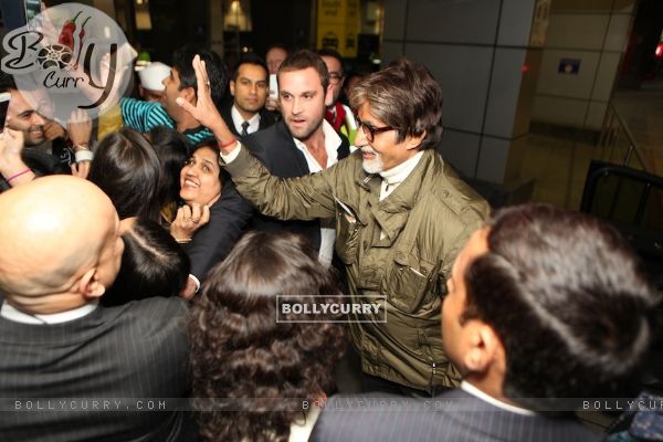 Amitabh Bachchan arrives at the IFFM 2014 at Melbourne