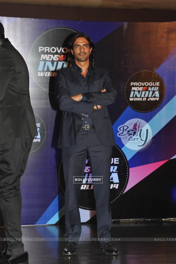 Arjun Rampal was at the Grand finale of 'Mr India 2014'