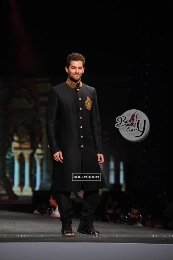 Neil Nitin Mukesh walked the ramp at the 'Caring with Style' fashion show at NSCI