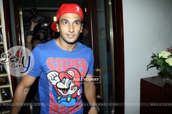 Ranveer Singh arrives at the launch of Mickey McCleary's new album and music video