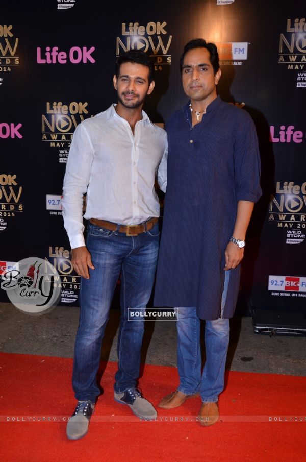 Viraf Patel and Vishwajeet Pradhan at the Life OK Now Awards