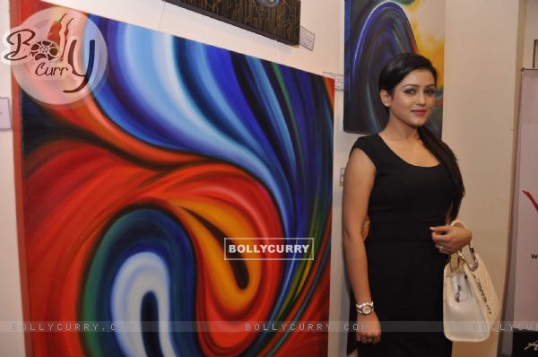 Mishti was at the Art Exhibition