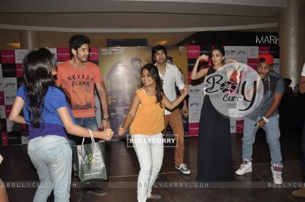 The Fugly dance with their fans at Viviana Mall in Thane