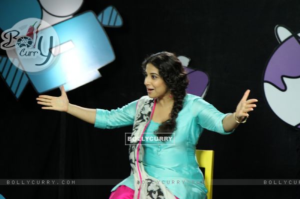 An animated Vidya Balan on Captain Tiao