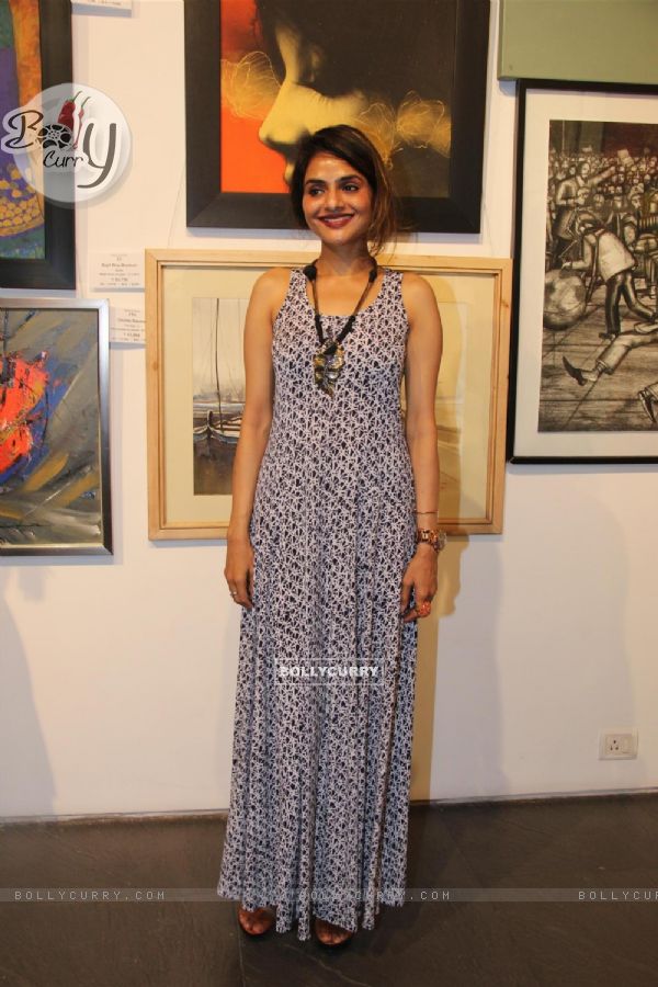 Madhoo at the Group Art Exhibition 'Colours of Life'