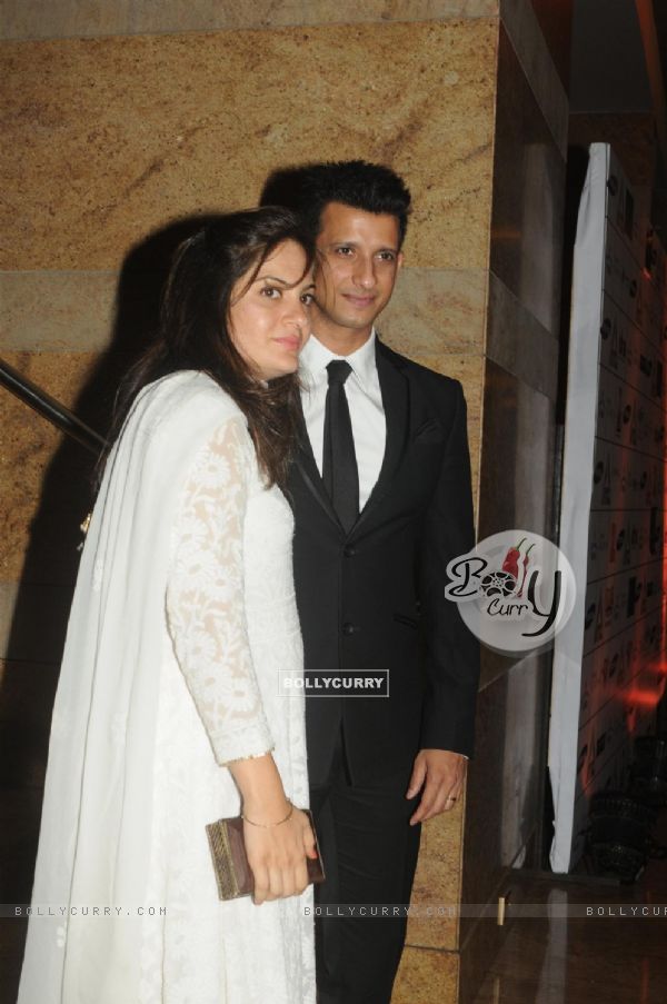 Sharman Joshi with his wife at the Launch of Dilip Kumar's autobiography 'Substance and the Shadow'